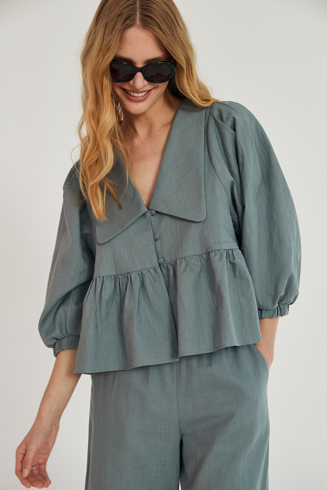 Koszula Laura sea green