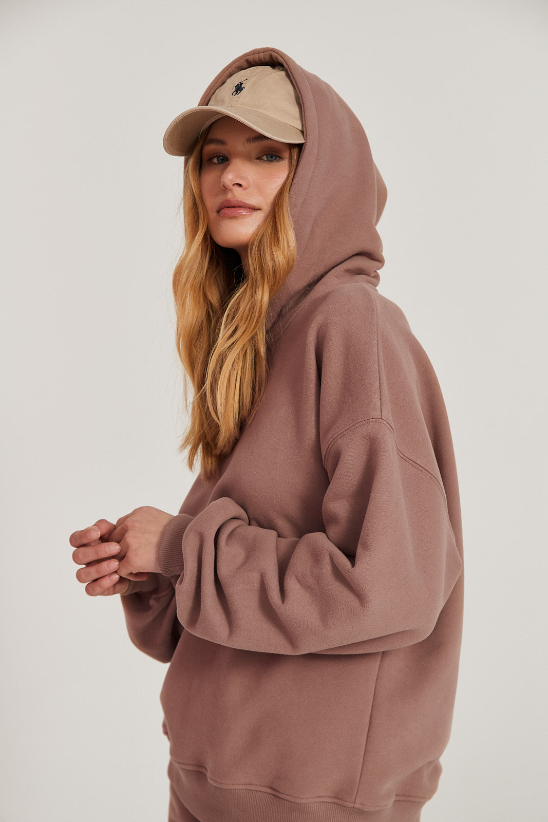 Bluza Boyfriend Hoodie mocca mousse