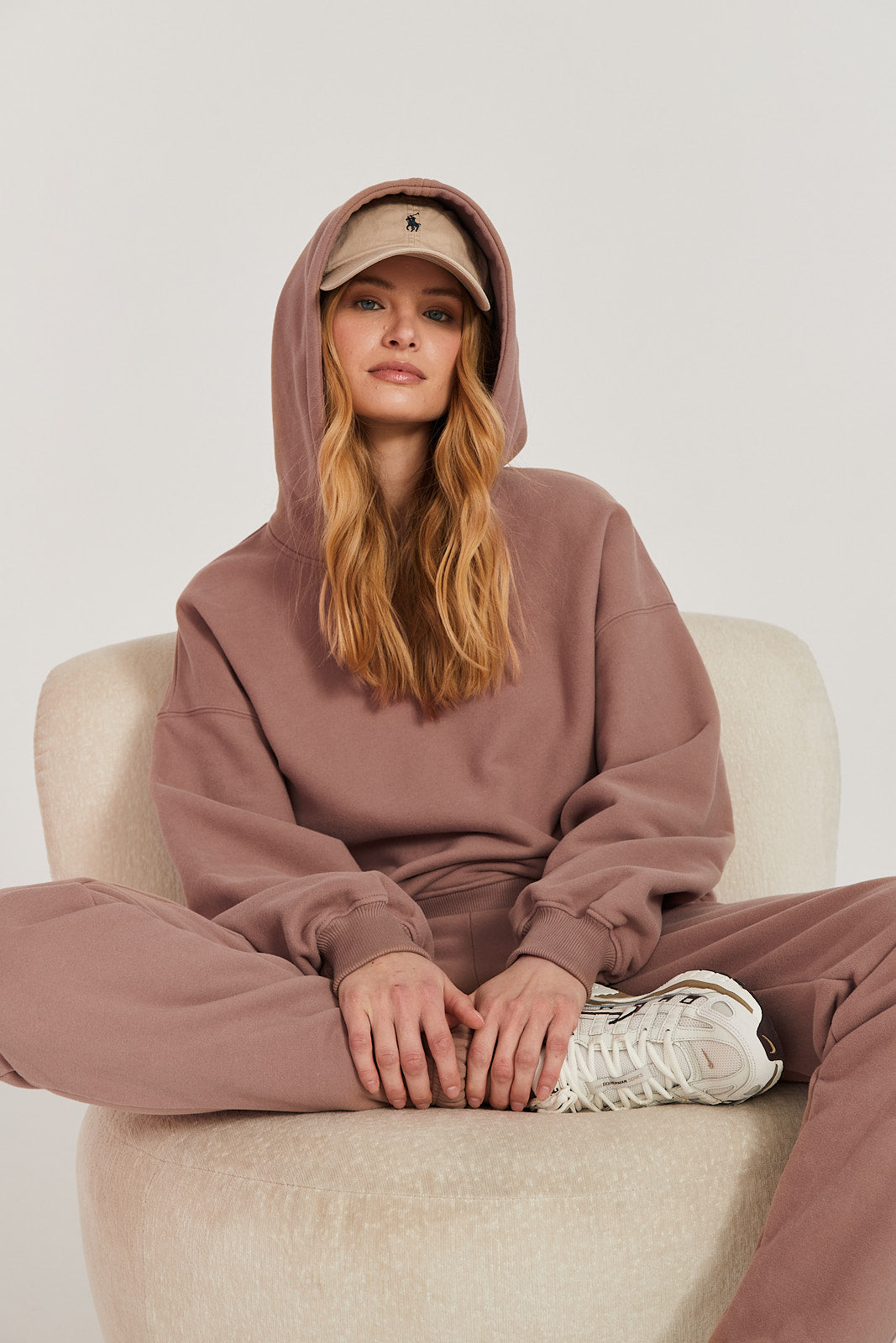 Bluza Boyfriend Hoodie mocca mousse