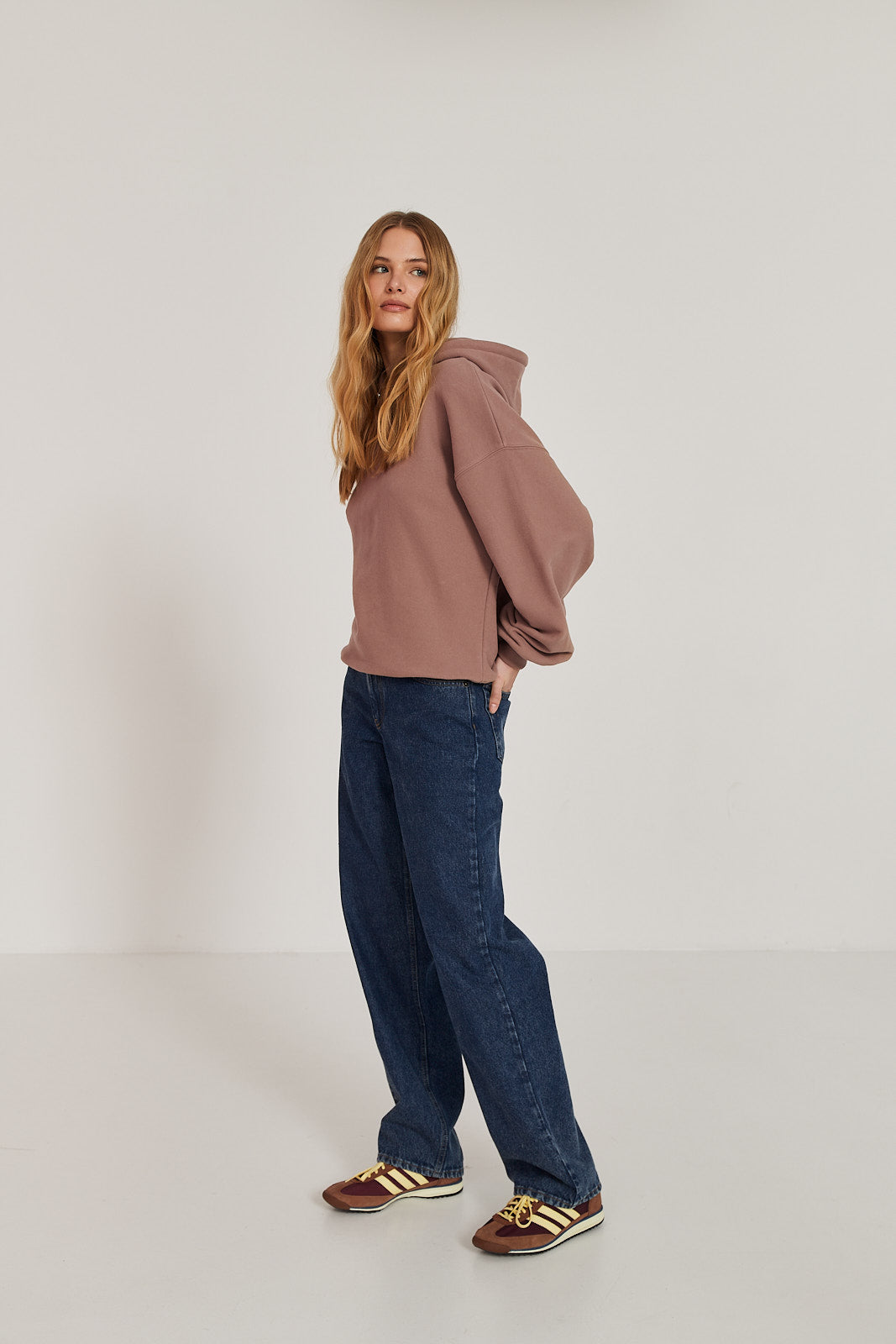 Bluza Boyfriend Hoodie mocca mousse