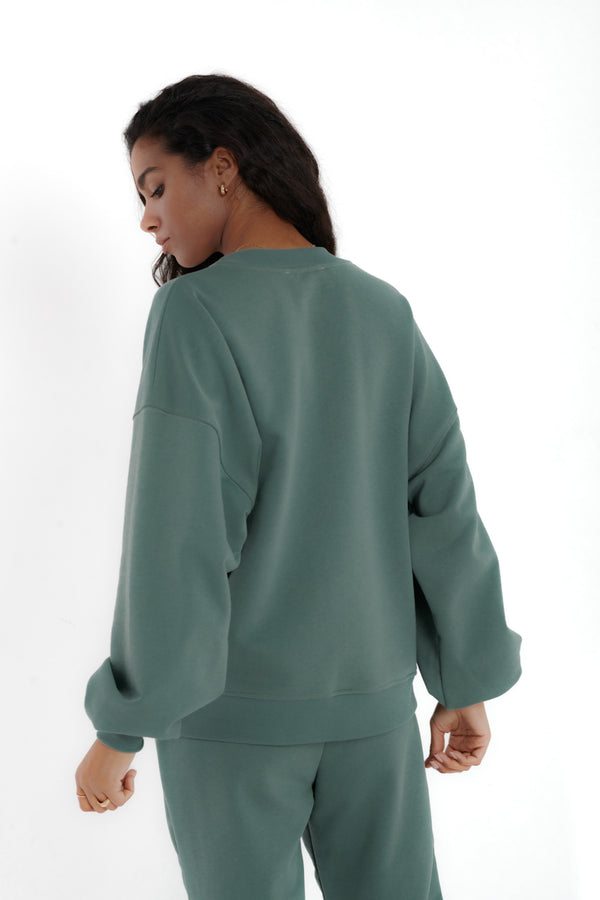 Bluza Boyfriend matcha